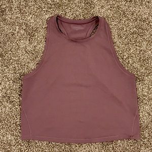 Athleta Shanti Cropped Tank. Purple. Size L.